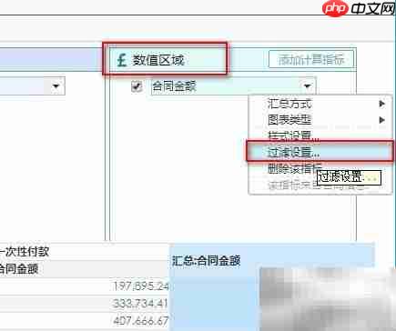 数据展示工具过滤条件设置