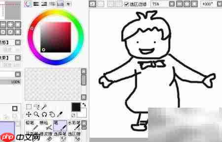 Sai绘制幼儿园简笔画