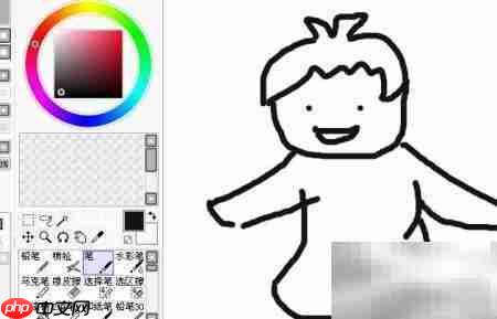 Sai绘制幼儿园简笔画
