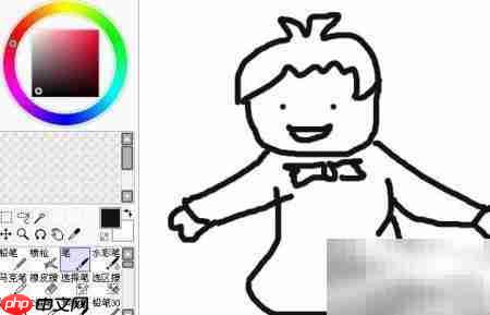 Sai绘制幼儿园简笔画