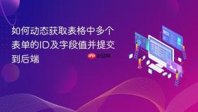 如何动态获取表格中多个表单的ID及字段值并提交到后端

