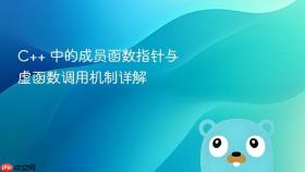 C++ 中的成员函数指针与虚函数调用机制详解

