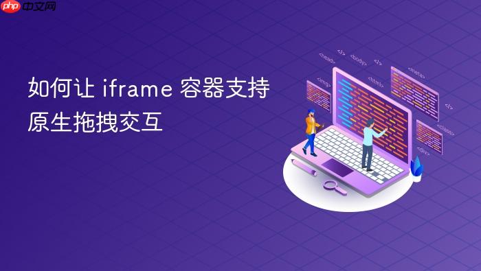 如何让 iframe 容器支持原生拖拽交互