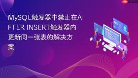 MySQL触发器中禁止在AFTER INSERT触发器内更新同一张表的解决方案