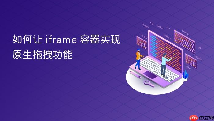 如何让 iframe 容器实现原生拖拽功能
