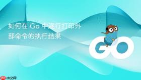 如何在 Go 中逐行打印外部命令的执行结果