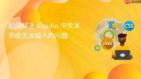 如何解决 Vaadin 中文本字段无法输入的问题