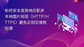 如何安全高效地匹配非本地图片标签(HTTP/HTTPS)避免正则灾难性回溯