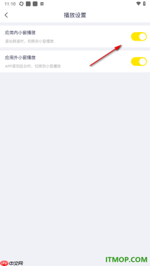 YY直播手机版设置关闭应用内小窗播放的方法