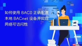 如何使用 BAC0 正确配置本地 BACnet 设备并实现网络可访问性
