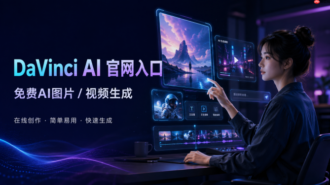 DaVinci AI官网入口，免费AI图片视频生成