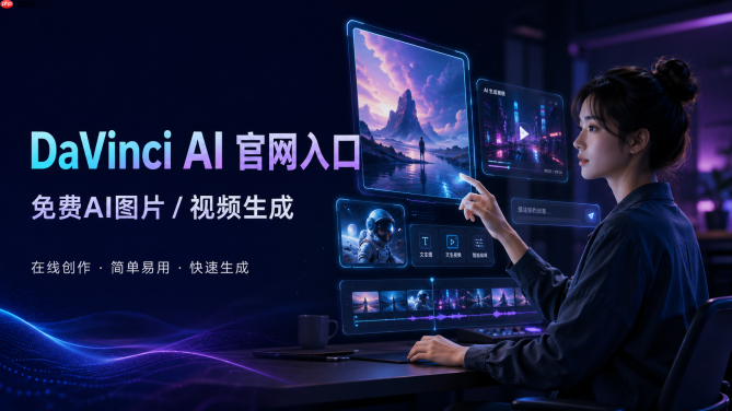 DaVinci AI官网入口，免费AI图片视频生成
