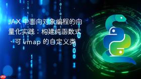 JAX 中面向对象编程的向量化实践：构建纯函数式、可 vmap 的自定义类