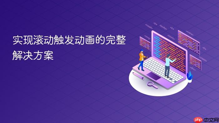 实现滚动触发动画的完整解决方案