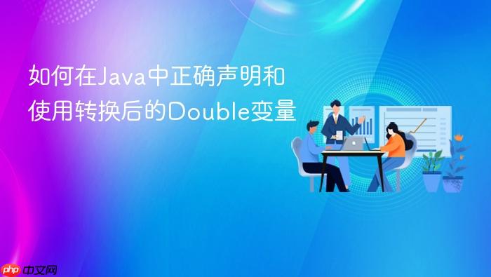 如何在Java中正确声明和使用转换后的Double变量