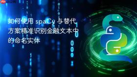 如何使用 spaCy 与替代方案精准识别金融文本中的命名实体