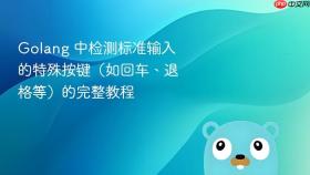 Golang 中检测标准输入的特殊按键(如回车、退格等)的完整教程