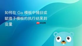 如何在 Go 模板中捕获或赋值子模板的执行结果到变量