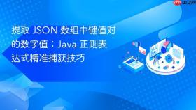 提取 JSON 数组中键值对的数字值：Java 正则表达式精准捕获技巧