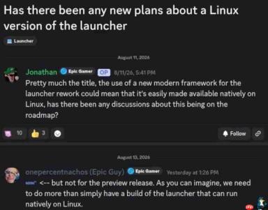 Epic确认推出Linux原生客户端 Steam Deck玩家将告别第三方启动器