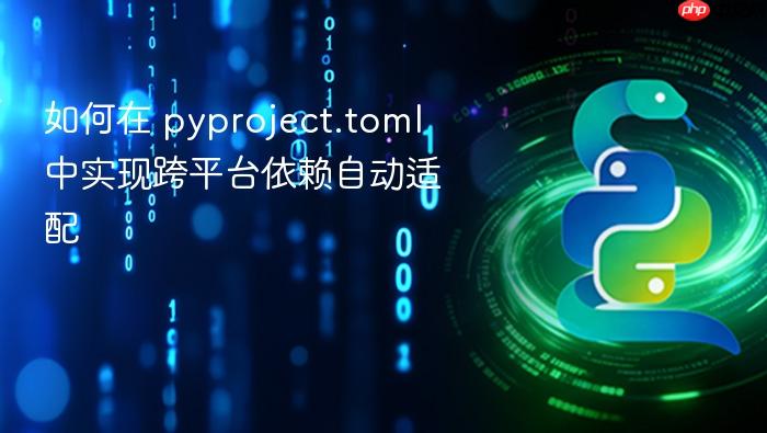 如何在 pyproject.toml 中实现跨平台依赖自动适配
