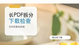 长PDF怎么拆分成多个文件？PDF拆分后如何下载？