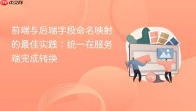 前端与后端字段命名映射的最佳实践:统一在服务端完成转换