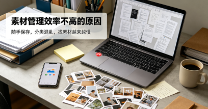 自媒体素材太多找不到？这样搭建素材库效率提升3倍