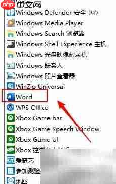 如何设置Word为默认程序