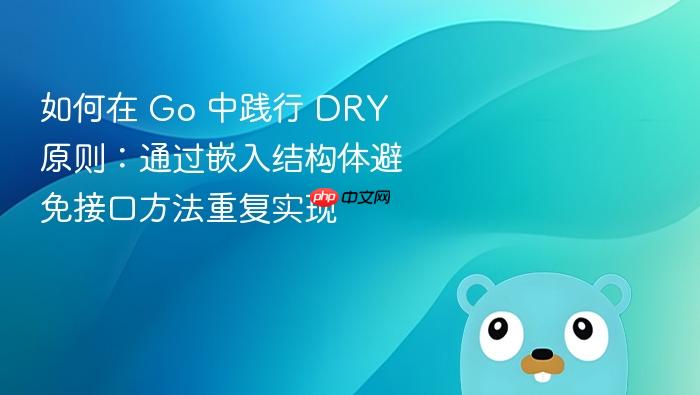 如何在 Go 中践行 DRY 原则:通过嵌入结构体避免接口方法重复实现