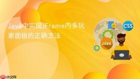 Java中实现JFrame内多玩家面板的正确方法