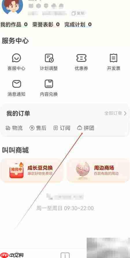 叫叫APP拼团查看方法