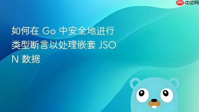 如何在 Go 中安全地进行类型断言以处理嵌套 JSON 数据