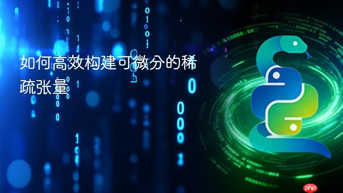 如何高效构建可微分的稀疏张量
