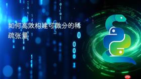如何高效构建可微分的稀疏张量

