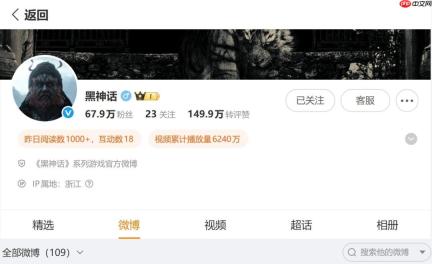 《黑神话》官博疑藏