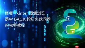 修复 Tkinter 图像浏览器中 BACK 按钮失效问题的完整教程
