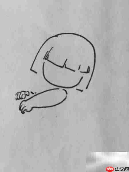 简单几步画出拇指姑娘