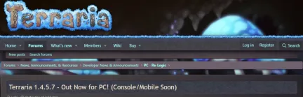 《泰拉瑞亚》1.4.5.7更新PC版率先上线 调整平衡性为主