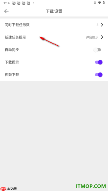 微米浏览器手机版设置启用下载提示的方法