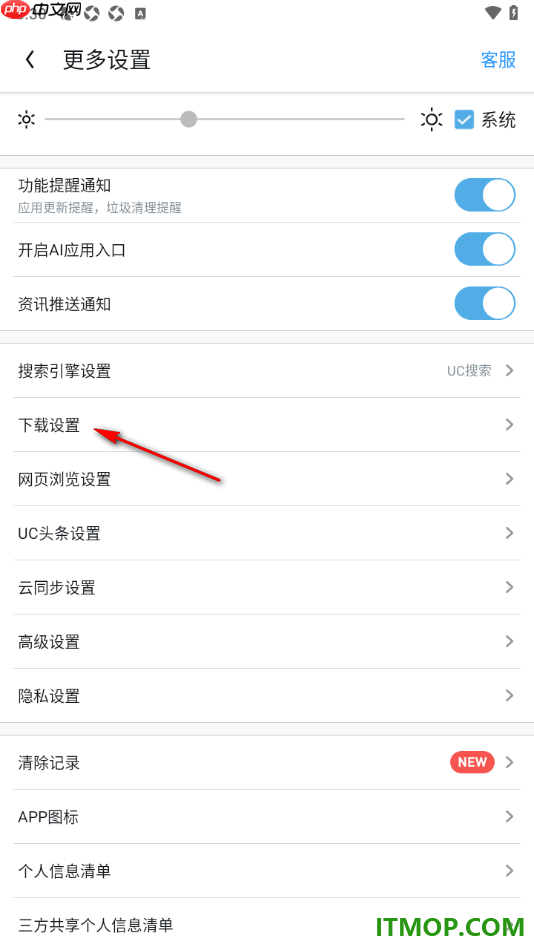 uc浏览器极速版手机版设置更改网页任务同时下载数的方法