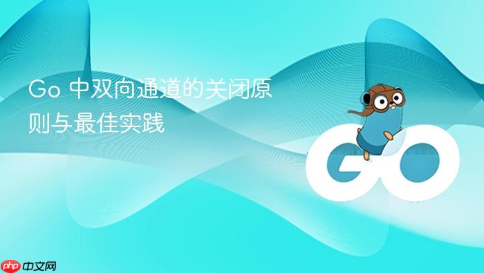 Go 中双向通道的关闭原则与最佳实践