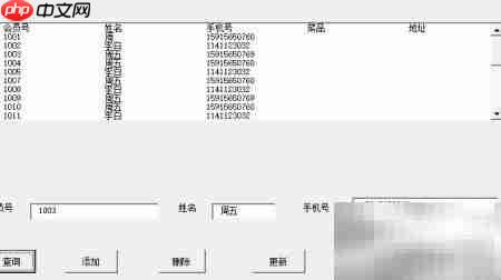 VBA会员信息管理系统