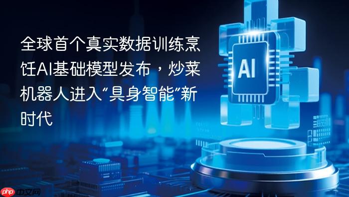 全球首个真实数据训练烹饪ai基础模型发布，炒菜机器人进入“具身智能”新时代