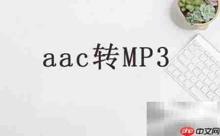 AAC转MP3格式转换方法
