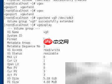 Linux扩展卷组与逻辑卷