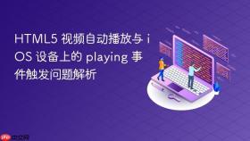HTML5 视频自动播放与 iOS 设备上的 playing 事件触发问题解析