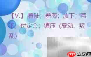 put down用法解析