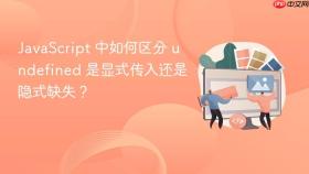 JavaScript 中如何区分 undefined 是显式传入还是隐式缺失？
