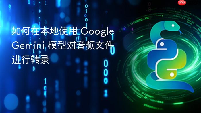 如何在本地使用 Google Gemini 模型对音频文件进行转录